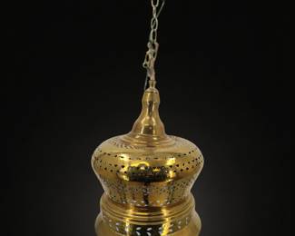 Vintage Brass Pendant Lamp