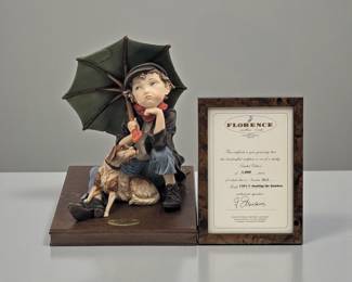 Giuseppe Armani Figurine: Limited Ed. 803/5000 "Awaiting The Rainbow" 1501C w/ COA And Box