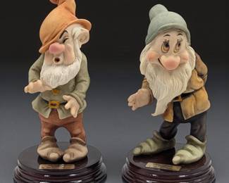 Giuseppe Armani Figurines: Walt Disney's "Sneezy" 914C & "Bashful" 916C With Original Box
