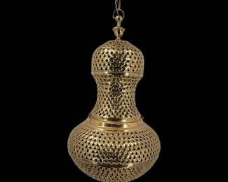 Vintage Brass Pendant Lamp