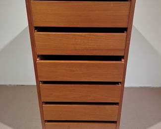 Mid Century Teak Lingerie 6 Drawer Chest