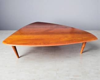 Danish Mid Century "Guitar Pick" Coffee Table