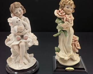 Giuseppe Armani Figurines: "1999 Mother's Day Rosette" 300C And "Tender Feeling" 1606F w/ Boxes