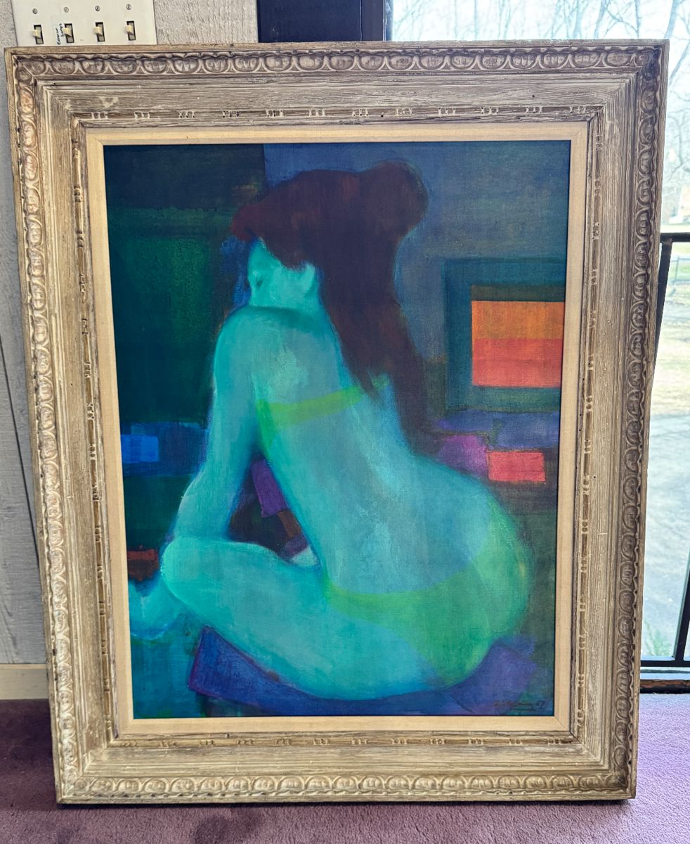 Gustav Likan
“Girl in Swimsuit “ original signed 