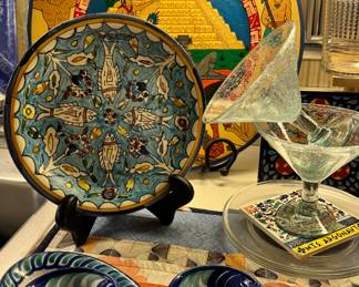 Decorative Mexican Talavera pottery