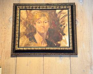 Vintage Oil on Canvas Portrait