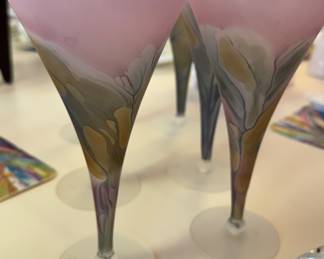 Rueven Art Glass Flutes