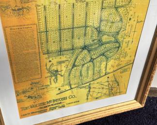 Antique Lakewood Lodge Estates Subdivision Plat Plan Dundee Carpentersville