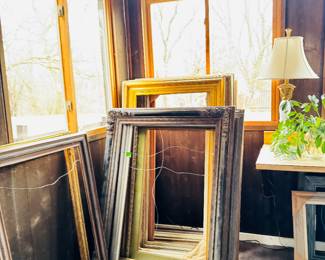 Wood Frames. Carved Wood, Painted Frames, Ornate, Gilded, Assorted Sizes and colors