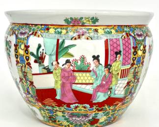 Vintage Chinese Porcelain Fishbowl