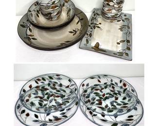 Pfaltzgraff Rustic Leaves Dish Set