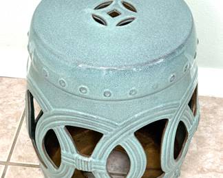 Glazed Ceramic Garden Stool