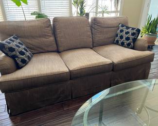 Henredon sofa, down filled cushions