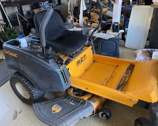 Zero-turn, recently serviced, new starter, maintenance. Extra blades