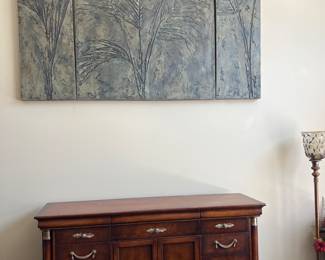 Solid wood, keyed lock on doors