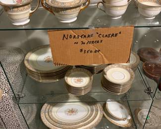 Noritake Claire pattern china, service for 8