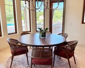 62" round Dining set in kitchen