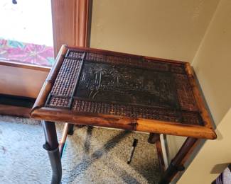 Bamboo style side table