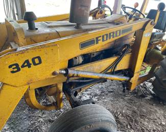 1968 Ford Tractor with bucket, fork, and brush hog!