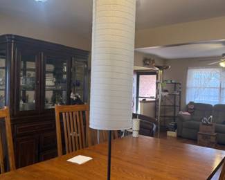 LAMP WITH RICE PAPER SHADE