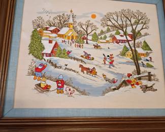 PARAGON CREWEL FRAMED