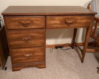4 DRAWER WOOD DESK