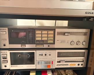 SONY FM/AM STEREO RECEIVER & STEREO CASSETTE DECK