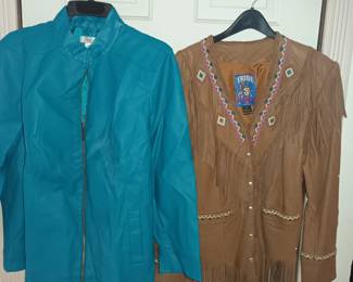 leather and buckskin jackets