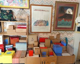 Boxes of Avon treasures