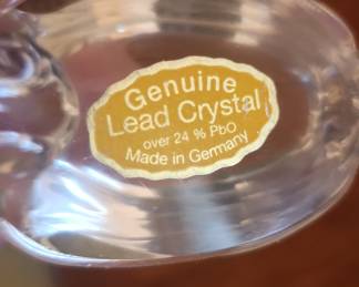 Genuine Lead Crystal Bunny Figurine Made in Germany