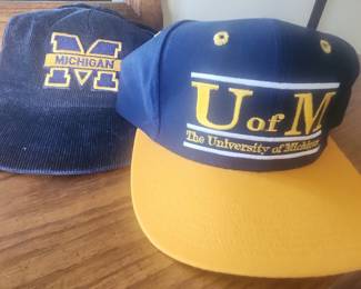 University of Michigan Wolverines Corduroy and Two-Tone Baseball Caps