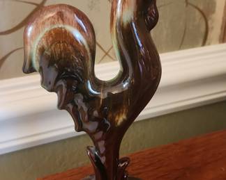Ceramic Rooster Figurine