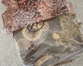 Vintage Brocade Scarf and Shawl Set