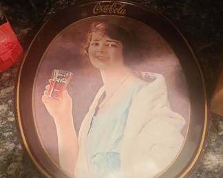 Coca-Cola "The Exhibition Girl" Tip Tray