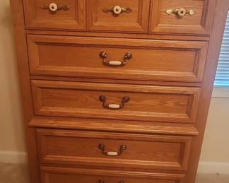 Oak Dresser with Ceramic Pulls