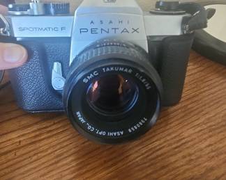 Asahi Pentax Spotmatic F 35mm SLR Camera with SMC Takumar 55mm f/1.8 Lens