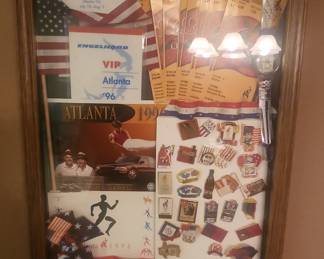 1996 Atlanta Summer Olympics Memorabilia Shadow Box
