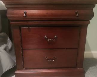  2-Drawer Nightstand in Cherry Finish