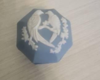 Wedgwood Jasperware Trinket Box with Birds