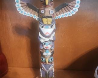 Alaskan Totem Pole Souvenir Figurine