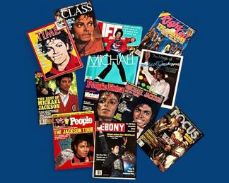 Vintage magazines featuring Michael Jackson