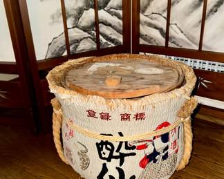 Authentic Sake Barrel