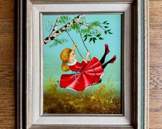 Girl on Swing by M. Lak