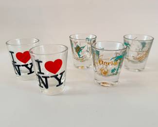 Vintage shot glasses