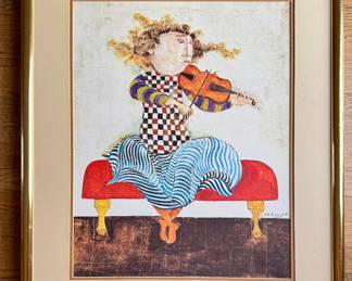 "Le Violin de Juliette" print by Graciela Rodo Boulanger