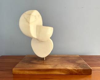 Intersecting spheres of marble from NYC and based on Kao wood (almost extinct) from Hawaii