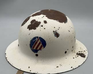 US WW2 Civil Defense Helmet- Air Raid Warden