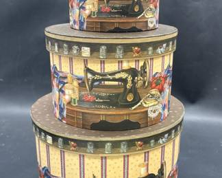 (3) A Stitch in Time Nesting Sewing Boxes