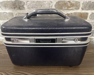 Vintage Black Samsonite Train / Makeup Case
