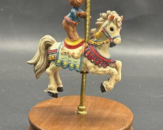 Enchanted Carousel Music Box in Factory Box